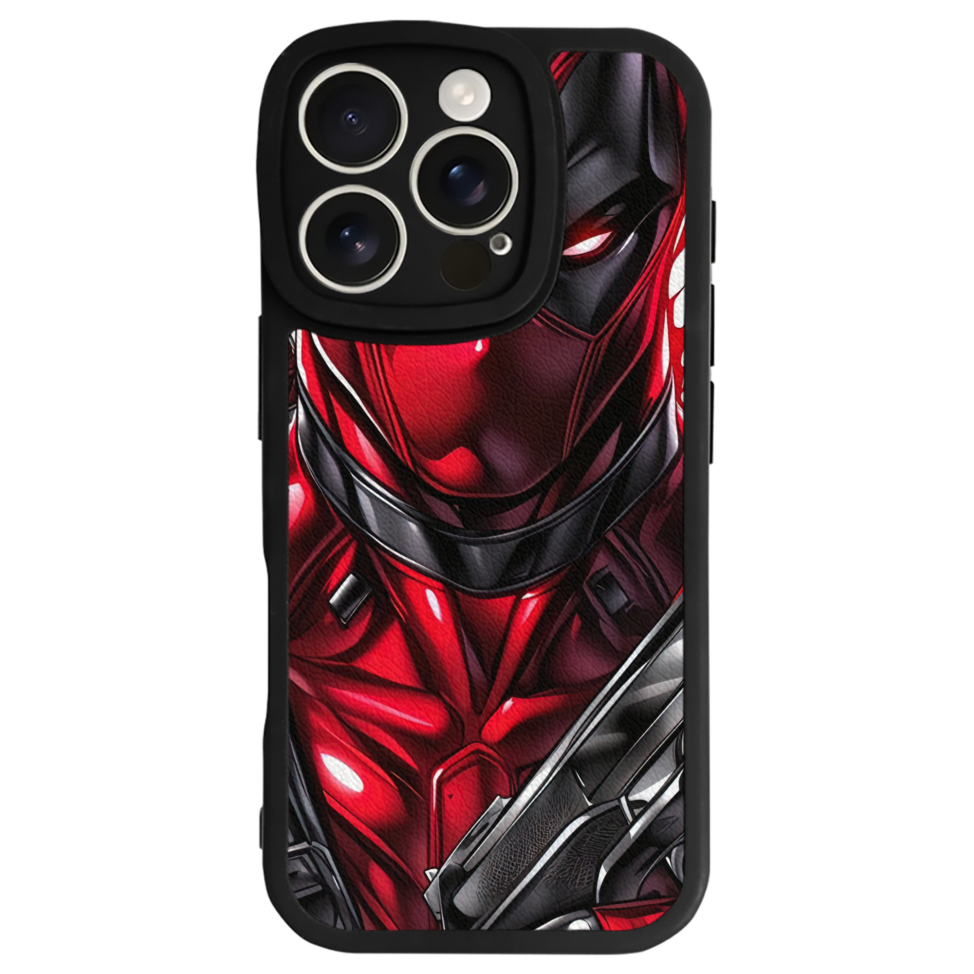 （画像用） Deadpool デッドプール 【iPhone 16シリーズ対応】シリコンスマホケース（レザー調） 材質：シリコン